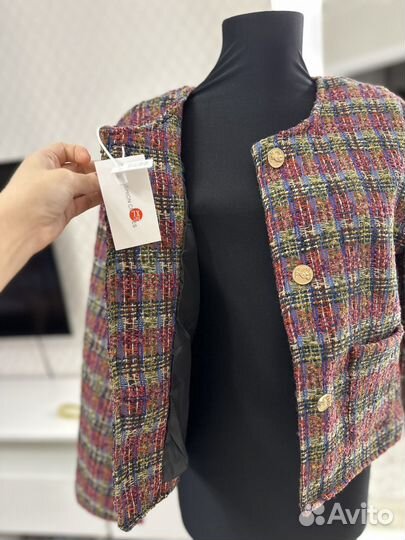 Жакет твидовый новый