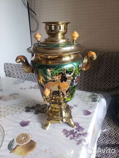 Самовар тульский, расписной