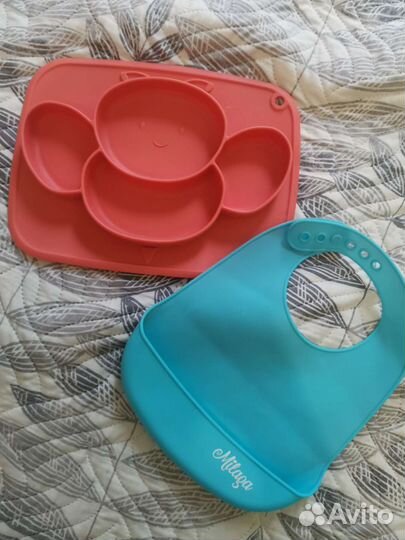 Силиконовая тарелка детская