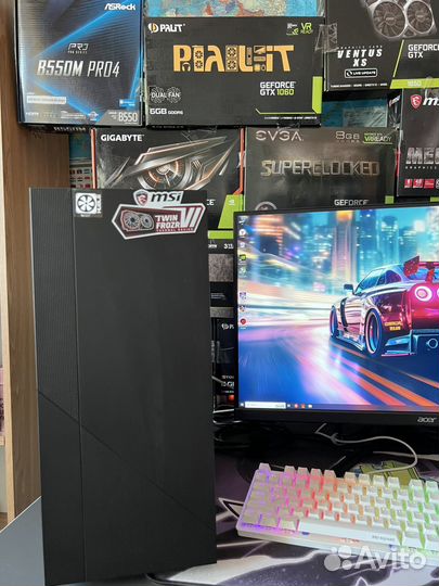 Игровой пк ryzen 5 2600/8GB+4GB видеокарта