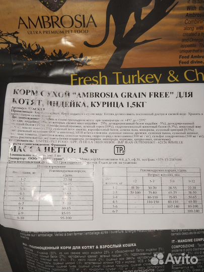 Сухой корм для кошек 