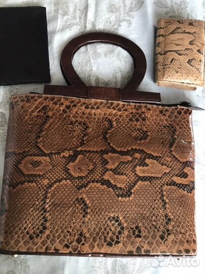 Сумка натуральная кожа питона