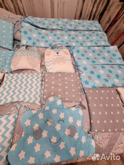 2 комплекта бортиков в кроватку