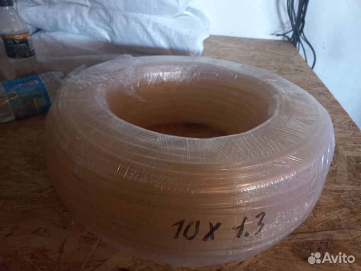 Шланг пвх прозрачный пищевой 6 мм, стенка 1.3,10 м