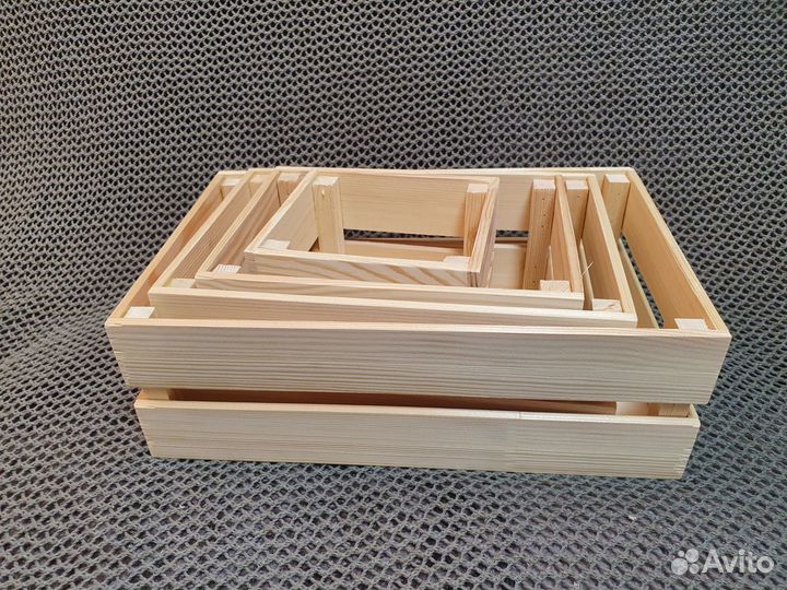 Ящик реечный декоративный из дерева