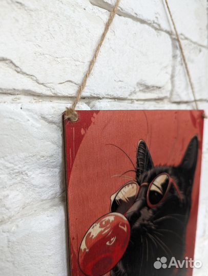 Картина на дереве, дерево, 19х27 см