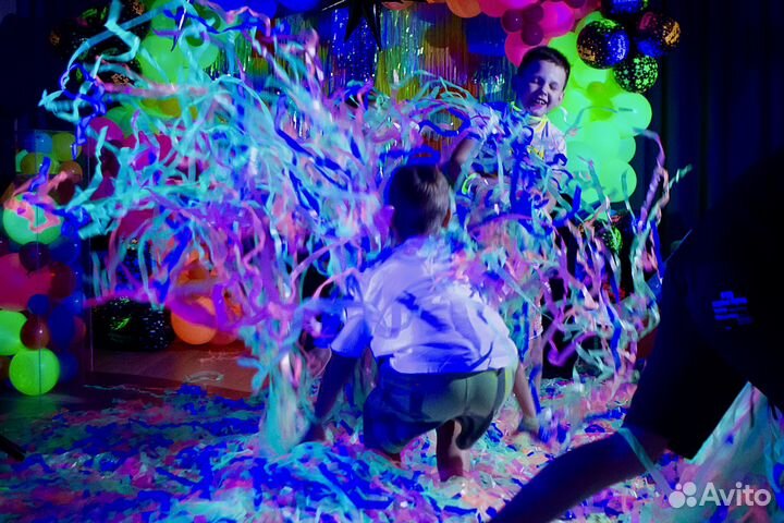 Фольгированное шоу, неоновое шоу, мармелад шоу