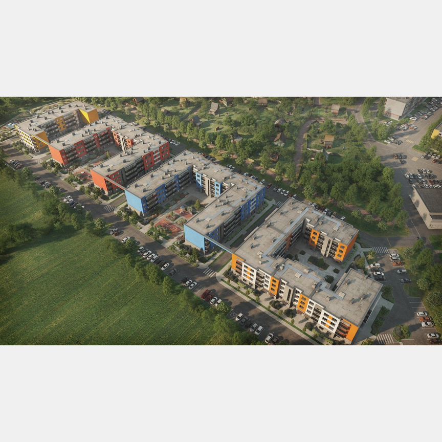 1-к. квартира, 51,6 м², 2/4 эт.