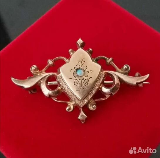 Антикварная брошь Начало 20 века Германия