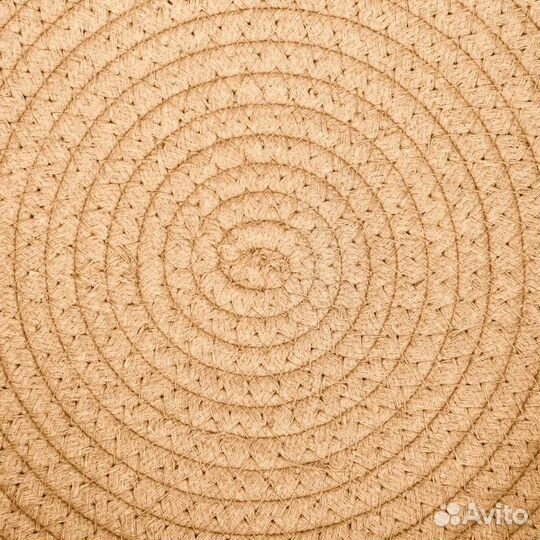 Экологичный лежак для животных (хлобчатобумажный),40 х 40 х 11 см, вес до 15 кг, оранжевый