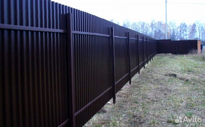 Забор из профнастила
