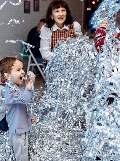 Серебряная бумага для праздника