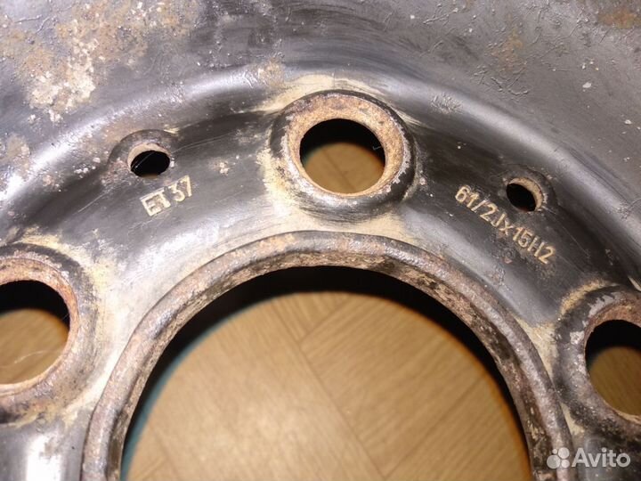 Диск колесный штампованный 6.5Jx15H2 5/112 ET37