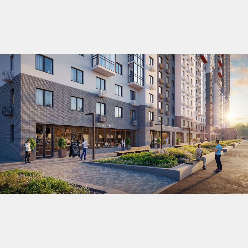 1-к. квартира, 34,1 м², 3/21 эт.