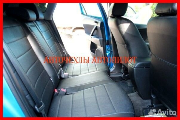 Чехлы Автопилот Mazda 3 bm из экокожи чёрные Класс