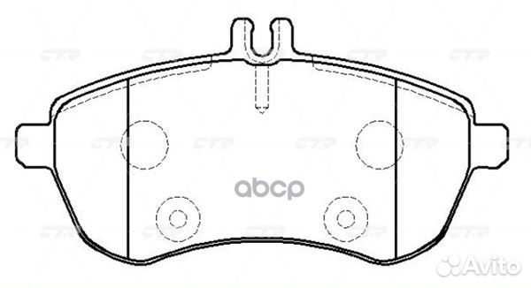 Ckbz-55 Колодки тормозные дисковые перед