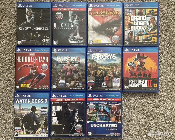 Игры ps4 (цена в описании)