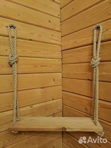 Полка навесная деревянная