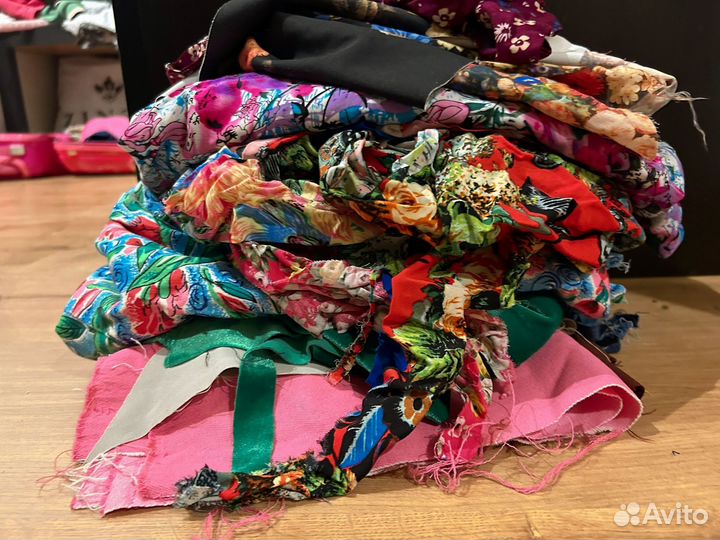 Ткань остатки от пошива пакетом