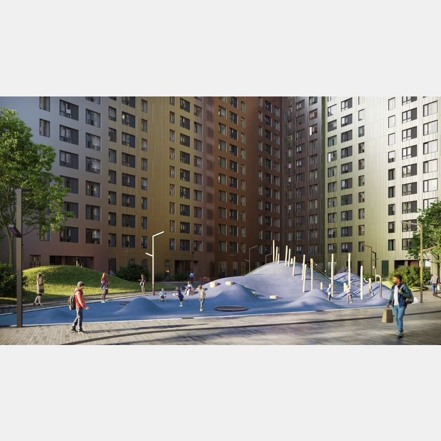 2-к. квартира, 69,6 м², 12/43 эт.