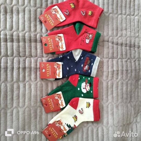 Носки женские, мужские,детские новогодние