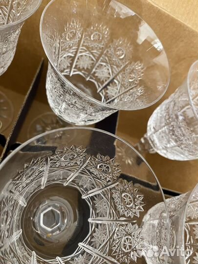 Хрустальные бокалы bohemia crystal