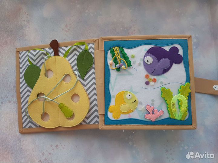 Развивающая книга из фетра