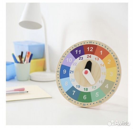 Часы обучающие Икеа Ундерхолла детские