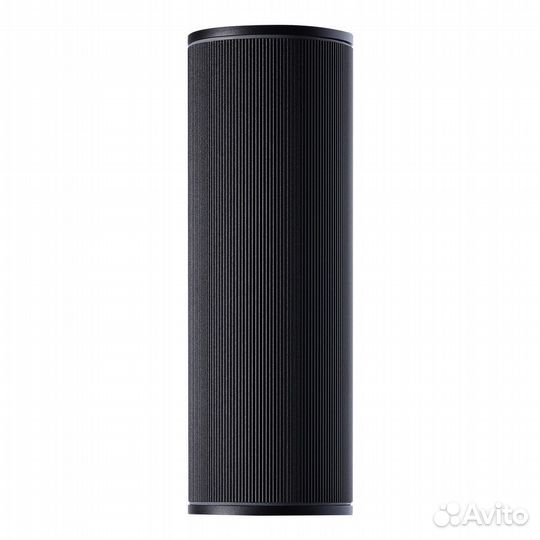 Уличный настенный светильник E27*2, IP65, круглый, черный