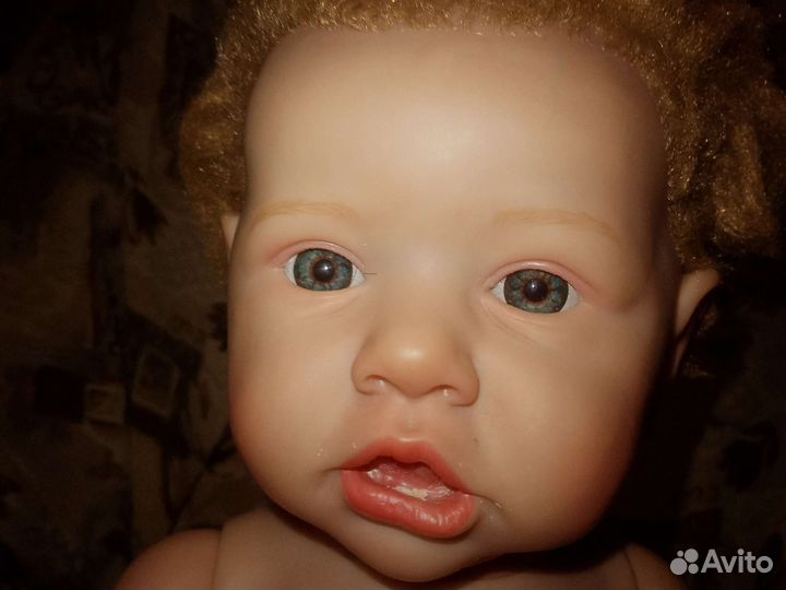 Кукла реборн девочка 60 см с волосами