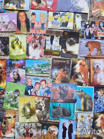 Карманные календарики от 80 до 00х годов