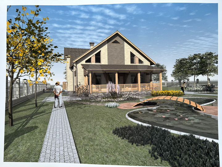 Коттедж 250 м² на участке 30 сот.