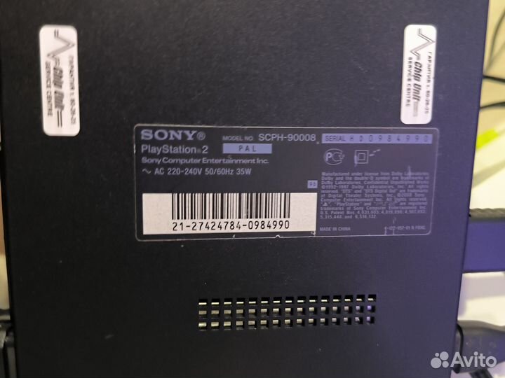 Игровая приставка sony Ps2 прошитая + чипованая