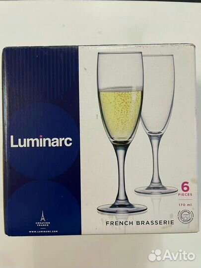 Фужеры,бокалы для шампанского 170мл