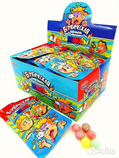 Карамель леденцовая микс Бомбическая комиксы 30 шт