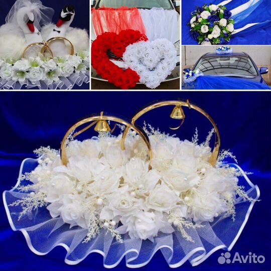 Украшение на капот свадебного автомобиля