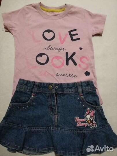 Одежда на девочку 3 - 4 года пакетом