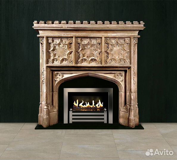 Биокамин в мраморном портале Firezo Perfetto