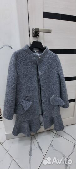 Пальто для девочки 140