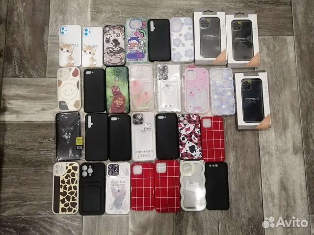 Чехлы на iPhone и другие телефоны (38шт)