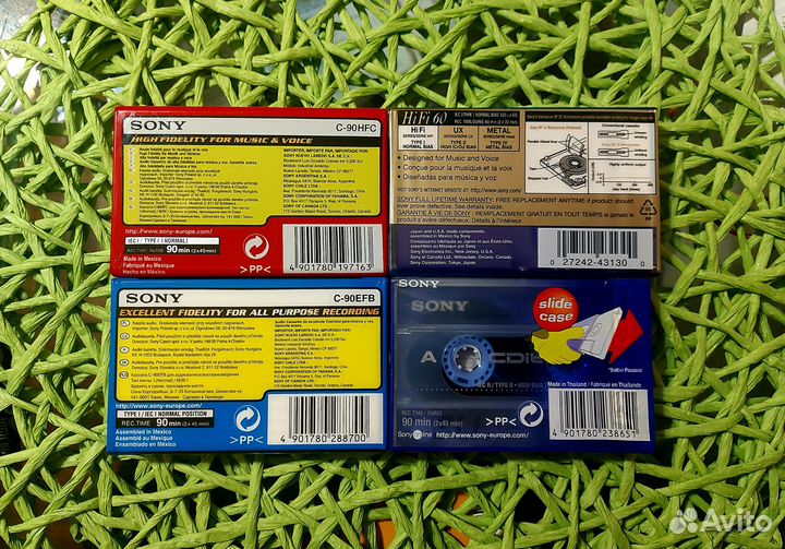 Аудиокассеты Sony новые