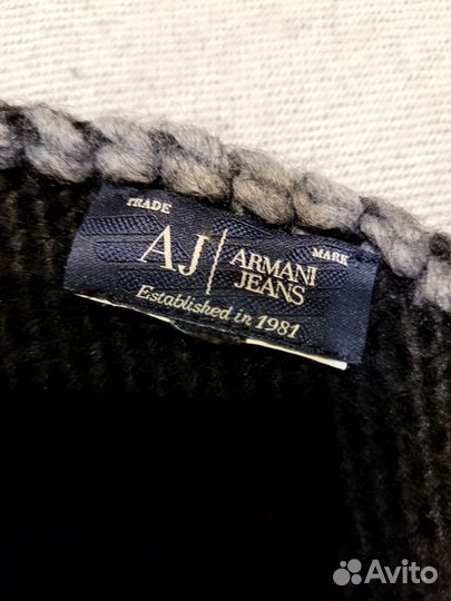 Шарф armani jeans шерсть