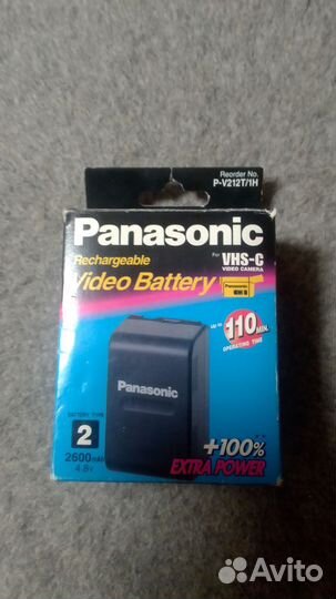 Адаптер батарея аккумулятор P-V212 для камер VHS-C