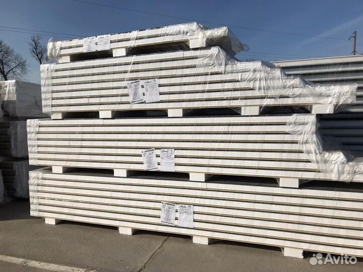 Трехслойные сэндвич-панели 80 мм