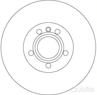 Передний тормозной диск TRW, DF4323