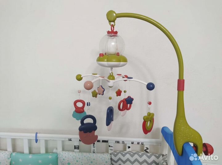 Мобиль на кроватку с доп.подвеской