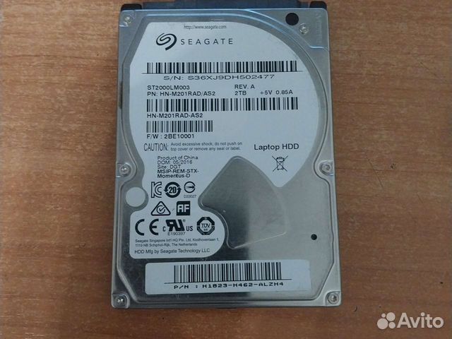 Жесткий диск для ноутбука 2 тб hdd купить в Москве | Электроника | Авито