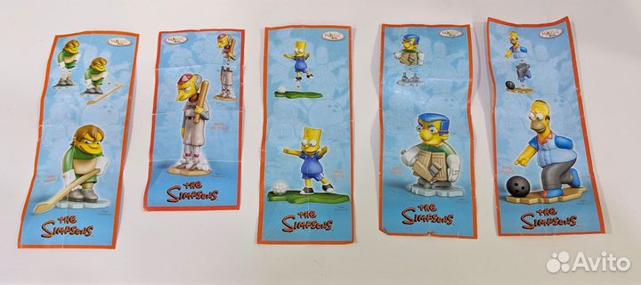 Игрушки из киндера Симпсоны