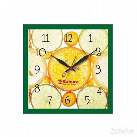 Часы настенные sakura пе-А3.1 Цитрусы зелен