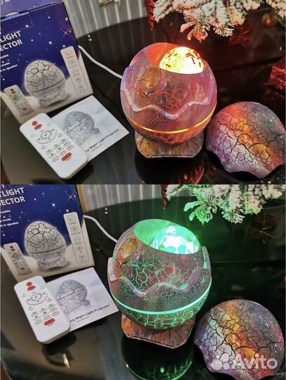 Яйцо дракона ночник-проектор-колонка